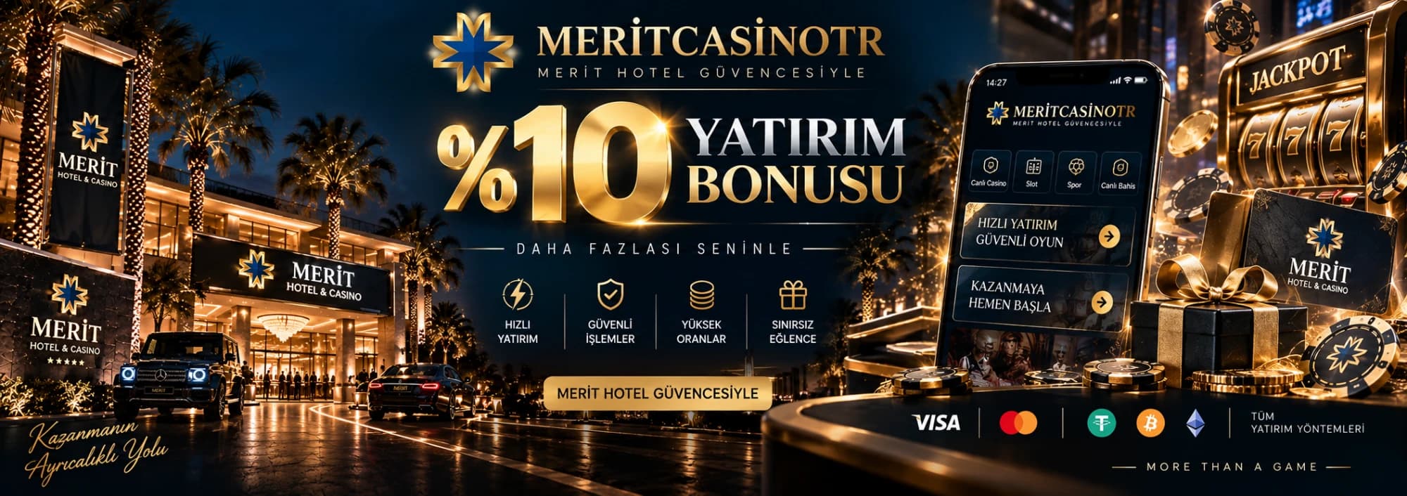 Merit Casino TR - %10 yatırım bonusu