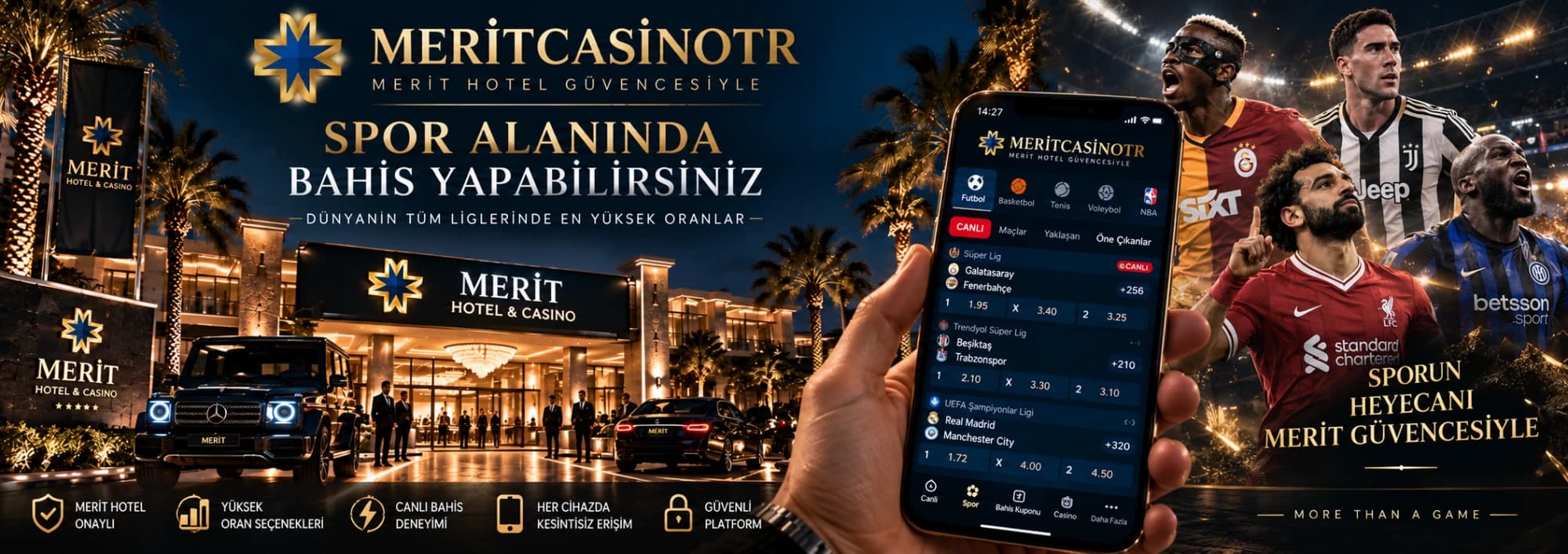 Merit Casino TR - Spor alanında bahis yapabilirsiniz
